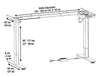 Programmable Single Motor Electric Standing Desk