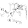 Deluxe Gas Spring Dual Monitor Stand, Heavy Duty Mount Arms for Two 17''-32'' LED-LCD Computer Monitors